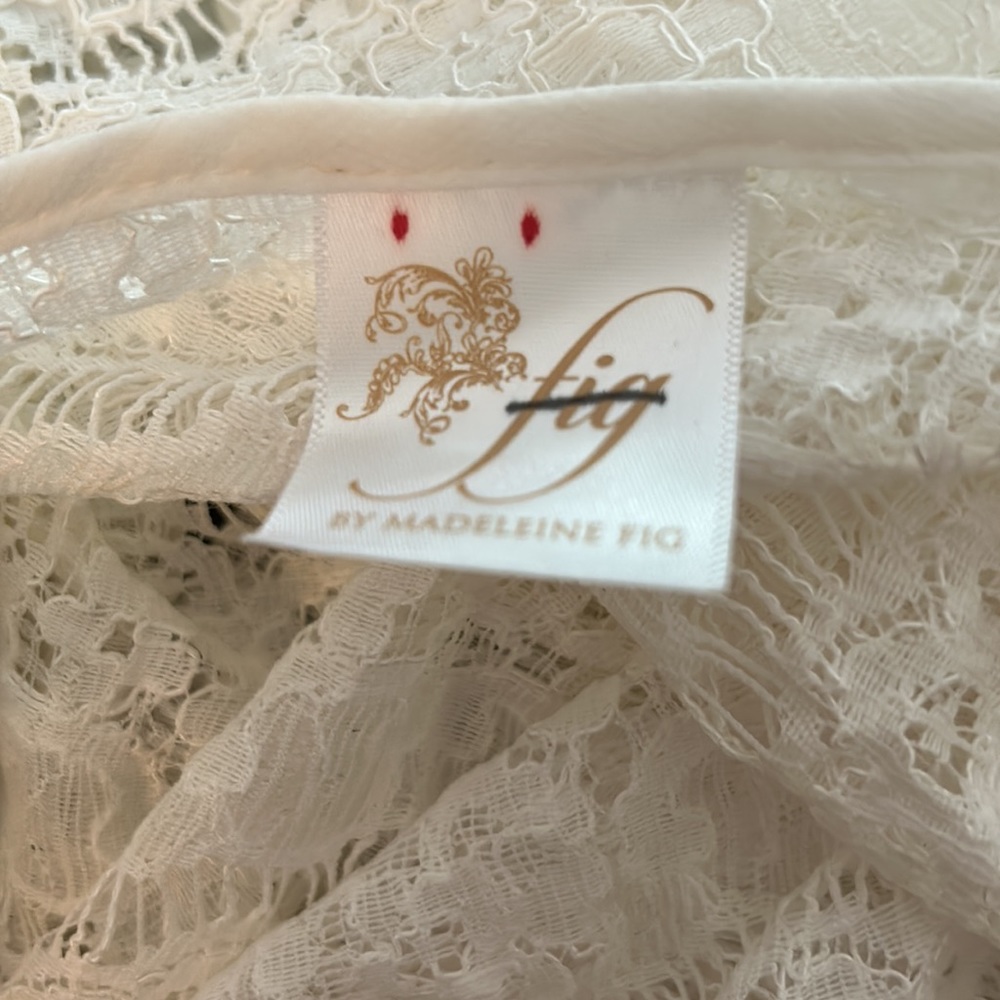NWOT BHLDN Madeleine Fig Lace Wedding Topper Size  Large Z72 - Picture 3 of 4